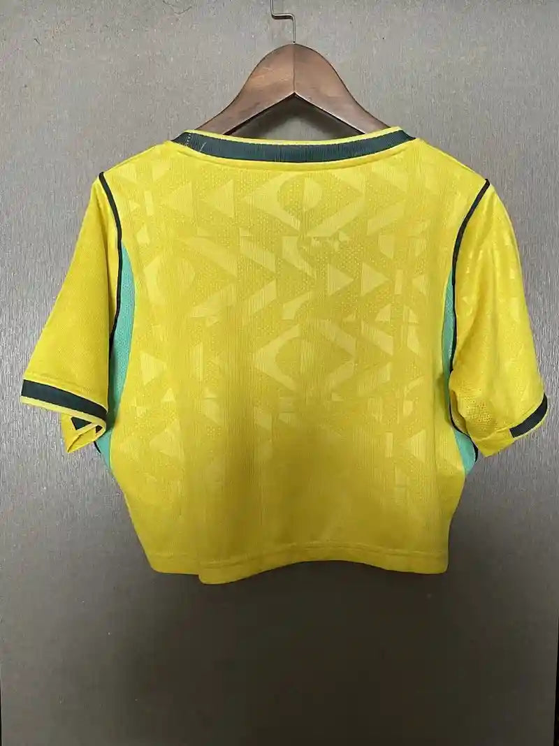 2026 World Cup Brazil Home Women Crop top Jersey