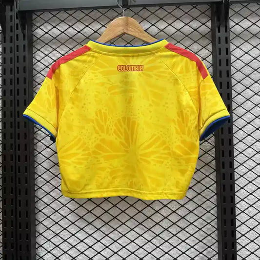 2026 World Cup Colombia Home Crop Top Kit