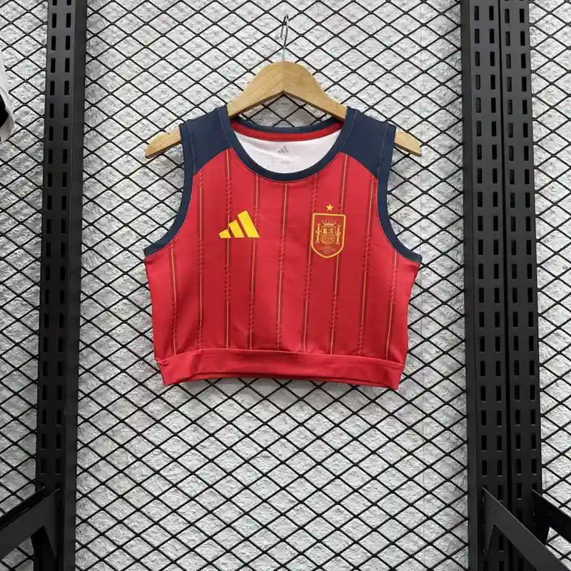 2026 WorldCup Spain Home Crop top Women Kit