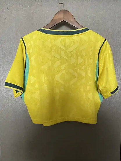2026 World Cup Brazil Home Women Crop top Jersey