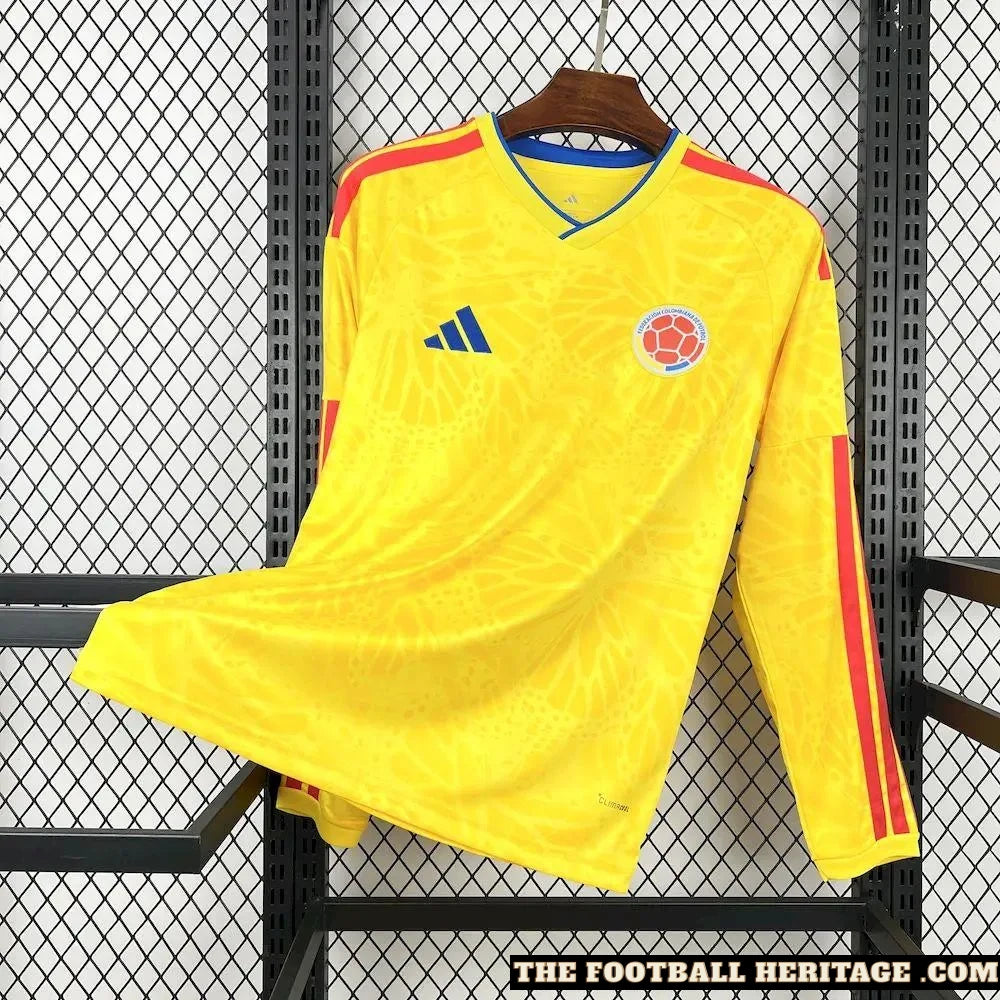 Colombia World Cup 2026 Home Kit – Long Sleeves Fan Version image 0