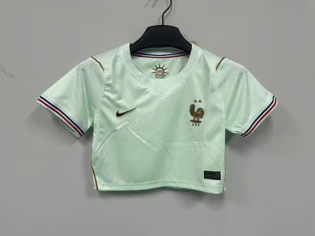 2026 World Cup France Crop Top Away Kit