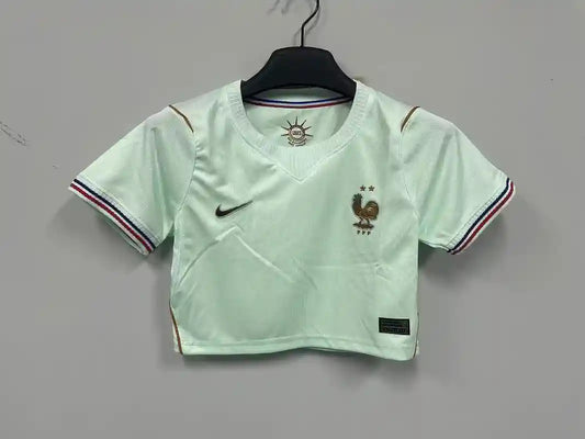 2026 World Cup France Crop Top Away Kit