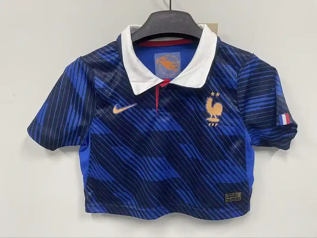 2026 World Cup France Home Crop Top Kit