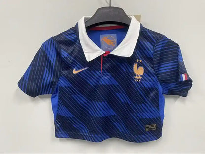 2026 World Cup France Home Crop Top Kit
