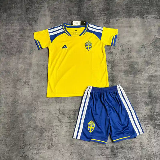 2026 World Cup Sweden Kids Set Home Kit
