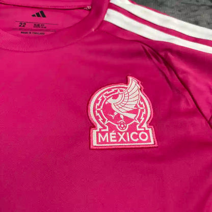 2026 World Cup Mexico Goalkeeper Pink Kit - Kids Set Long Sleeves