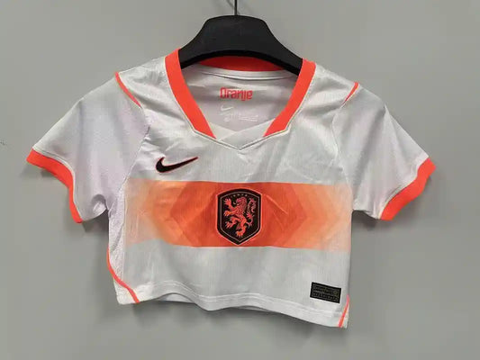 2026 World Cup Netherlands Crop Top Away Kit
