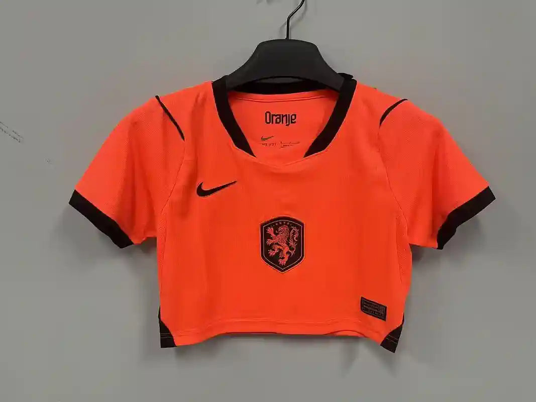 2026 World Cup Netherlands Crop Top Home Kit