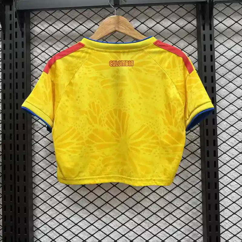 2026 World Cup Colombia Home Crop Top Kit