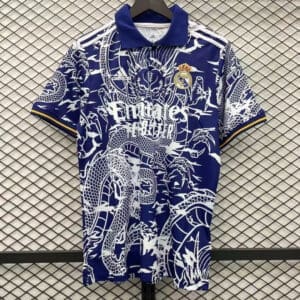 Real Madrid Royal Blue Dragon Kit – Fan version