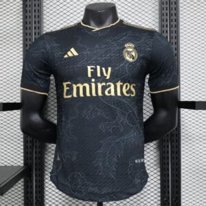 Real Madrid Black & Gold Dragon Kit – Player Version