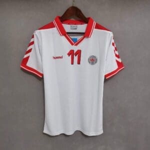 Denmark 1998 Away white kit