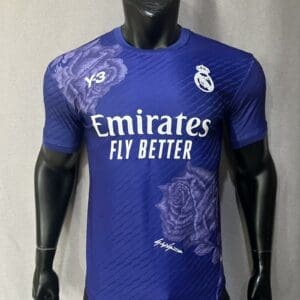 Real Madrid 24/25 Blue Y-3 Kit – Player version