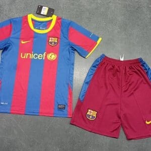 Fc Barcelona 2010/2011 Home Kit - Kids