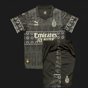 Ac Milan x Pleasures Black kit – Kids