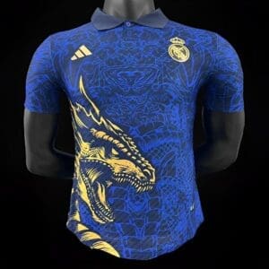 Real Madrid Blue Dragon Polo Jersey 24/25 – Player version