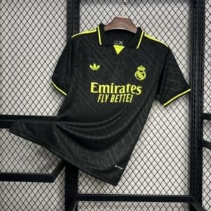 Real Madrid Black & Gold Unique Jersey – Fan Version