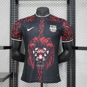 FC Barcelona Special Edition Red & Black Lion Jersey – Player version