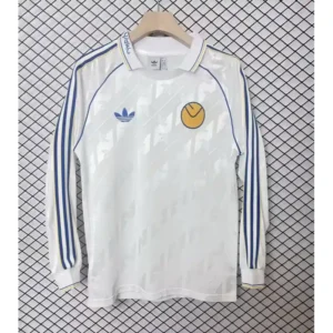 Leeds United 2024/25 - White Polo Long Sleeve