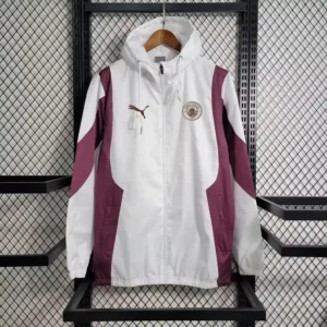 Manchester City 2024/25 Windbreaker - White & Red