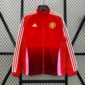 Manchester United 2024/25 Windbreaker Reversible - Red & Grey