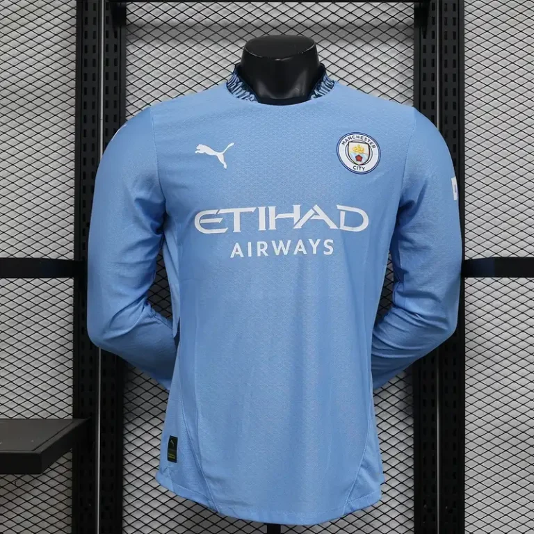 Manchester City 2024/25 Home Jersey – Player Version - Long Sleeves