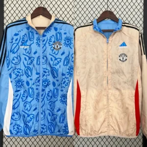 Manchester United 2024/25 Windbreaker Reversible - Blue & Beige