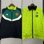 Manchester United 2024/25 Windbreaker Reversible - Black & Green