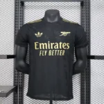 Arsenal 2024/25 Black & Gold Jersey Special Edition – Player Version
