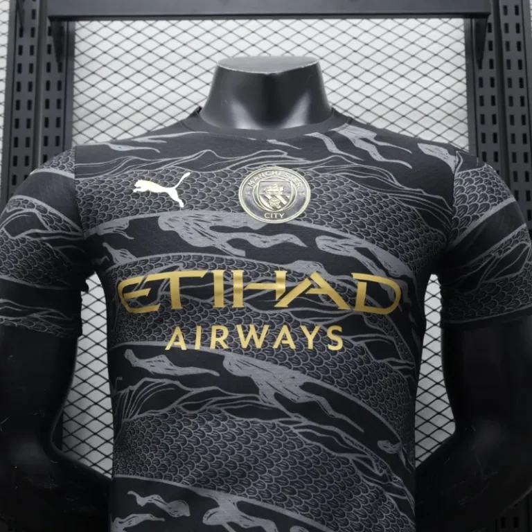Manchester City 2024/25 Dragon Black Special Edition Jersey – Player Version - Image 2