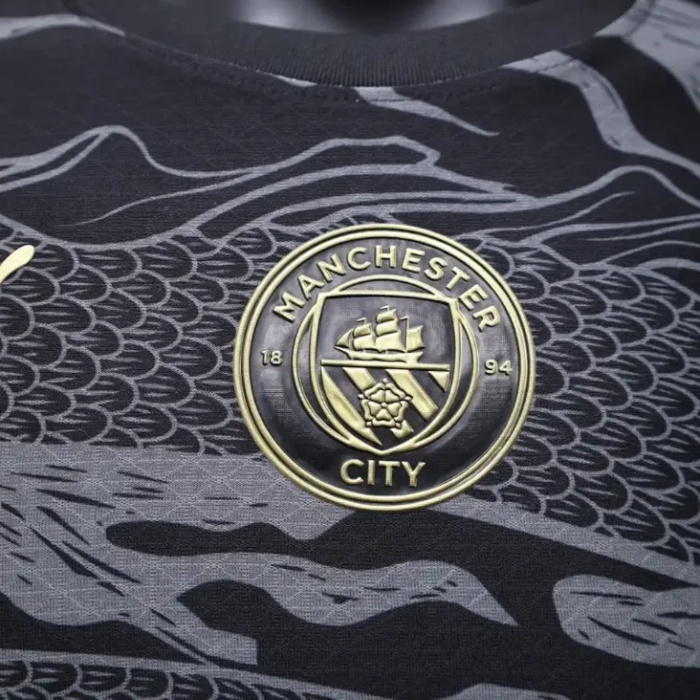 Manchester City 2024/25 Dragon Black Special Edition Jersey – Player Version - Image 4