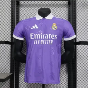 Real Madrid 24/25 Purple Polo Jersey – Player Version