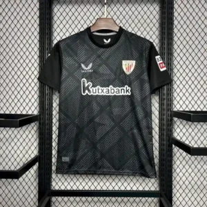 Athletic Bilbao 24/25 Black Goalkeeper Kit – Fan Version