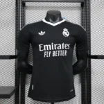 Real Madrid Black Goalkeeper Kit 24/25 – Player version