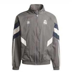 Real Madrid 24/25 Gray Windbreaker