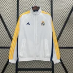 Real Madrid 24/25 Reversible Windbreaker - White & Blue