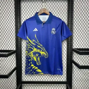 Real Madrid Blue Dragon Polo Jersey 24/25 – Fan Version