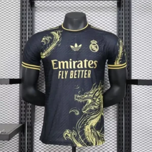 Real Madrid Black & Gold Dragon Jersey 24/25 – Player version