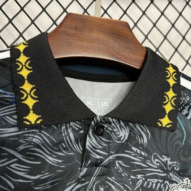 Real Madrid Black Blue Dragon Edition Jersey – Fan Version - Image 4
