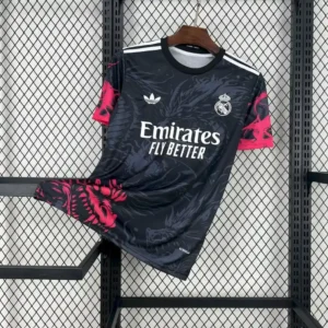 Real Madrid 24/25 Black Red Dragon Kit – Fan Version