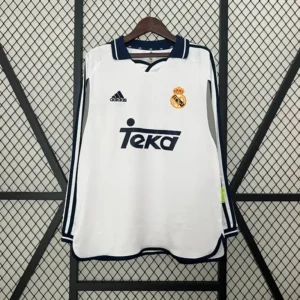 Real Madrid 2000-01 Home Kit -Long Sleeve – Fan Version