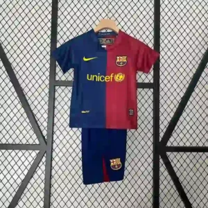 Fc Barcelona 2008-09 Home Kit - Kids