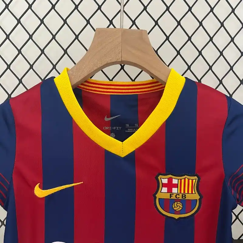 Fc Barcelona 2013-14 Home Kit - Kids - Image 2