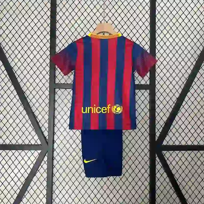 Fc Barcelona 2013-14 Home Kit - Kids - Image 9