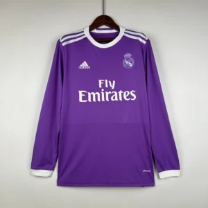 Real Madrid 2016-17 Away Kit -Long Sleeve – Fan Version