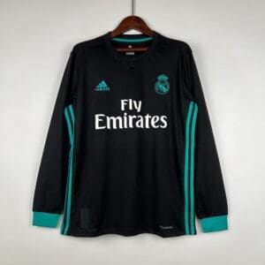 Real Madrid 2017-18 Away Kit -Long Sleeve – Fan Version