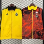 Real Madrid 24/25 Reversible Windbreaker - Red & Yellow