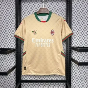 Ac Milan x Gucci Golden 125th Anniversary Jersey – Fan Version