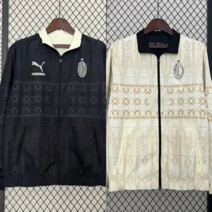 AC Milan 24/25 reversible windbreaker -  Black & White